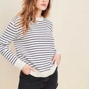 Jenni Kayne Cotton & Cashmere Striped Sweater